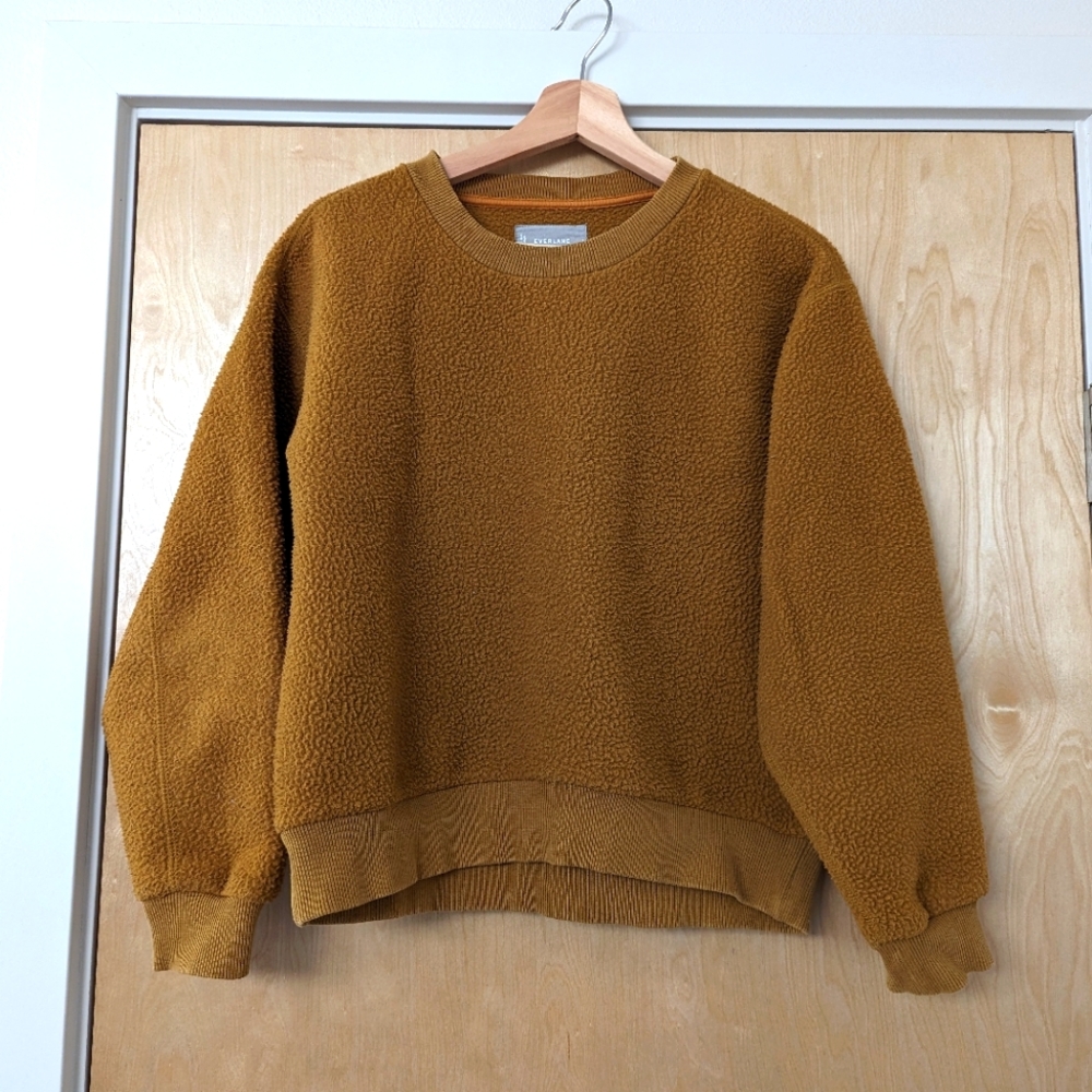 Last Chance - Everlane Renew Fleece Sweatshirt in Mustard